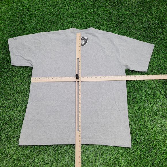 Vintage 90s Las Vegas Raiders Shirt Large 22x26 Gray Football - Picture 3 of 15